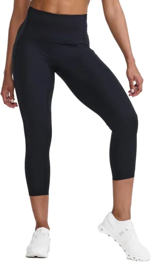 2XU Form Stash Hi-Rise Women Compression 7/8 Tights and Leggings, Black, L