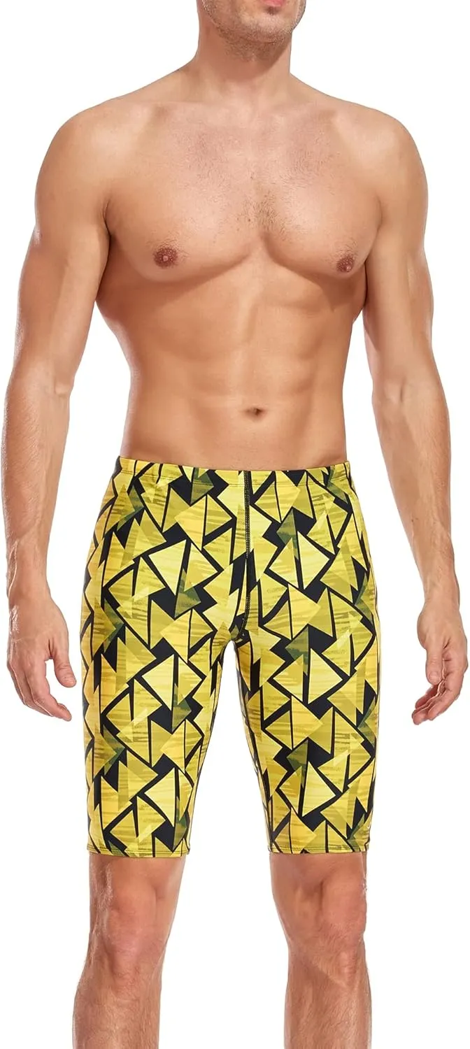Adoretex Boy's/Men's Printed Pro Athletic Jammer Swimsuit Swim Shorts