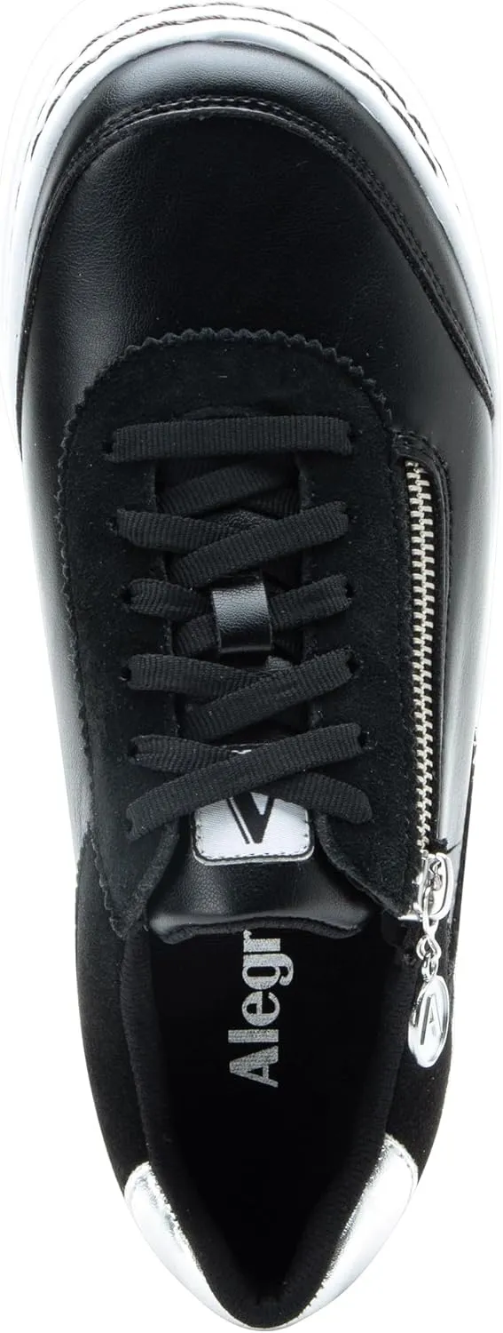 Alegria Women's Averie Zipper Platform Tennis Shoes
