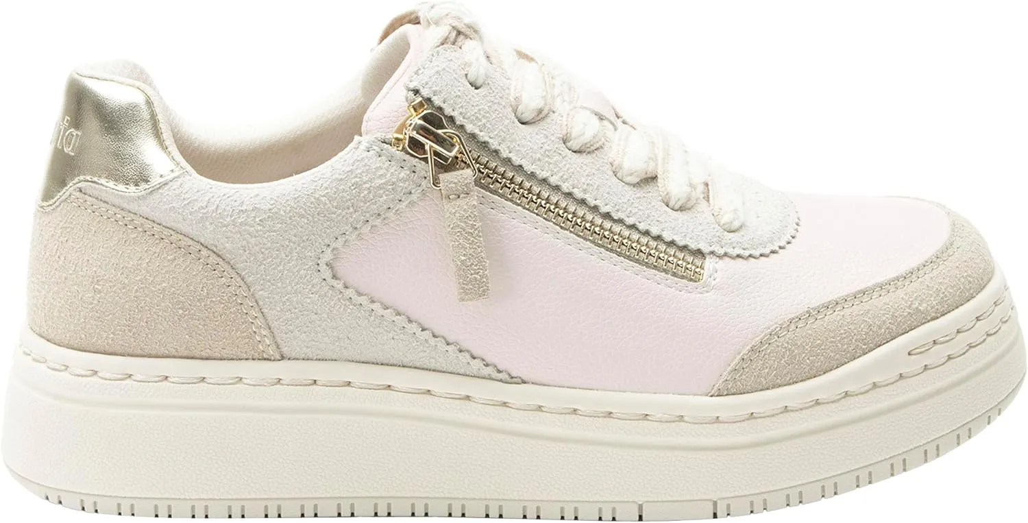 Alegria Women's Averie Zipper Platform Tennis Shoes