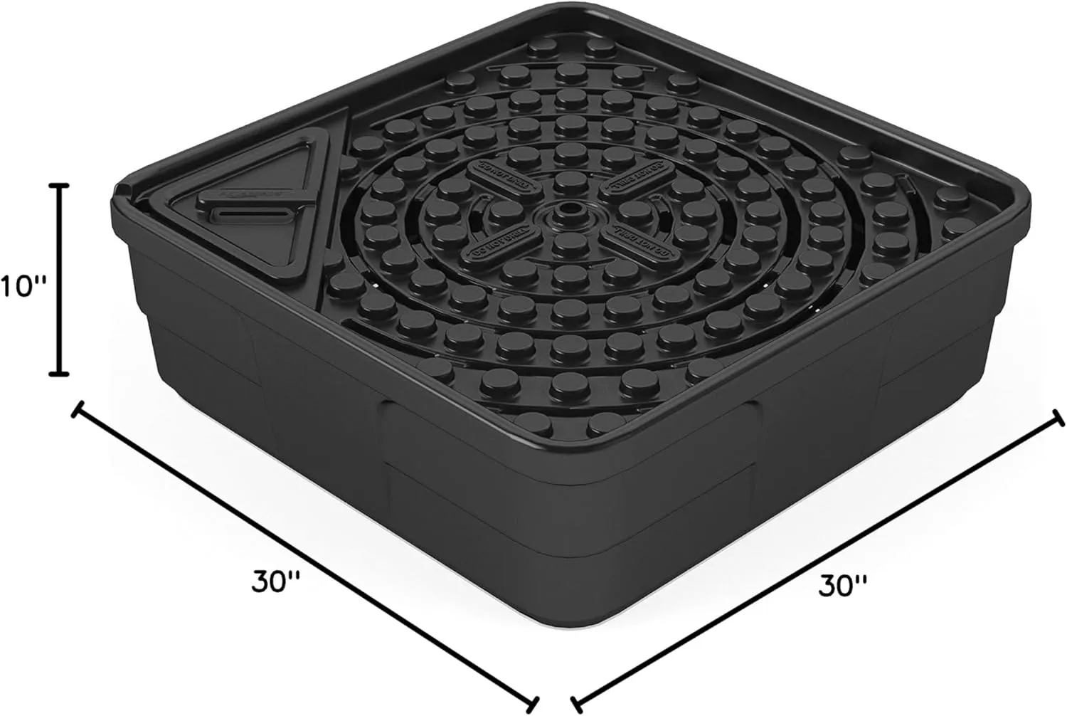 Aquascape AquaBasin 30 Fountain and Water Feature Basin for Landscape and Garden | 78223, Black, 27 gallon