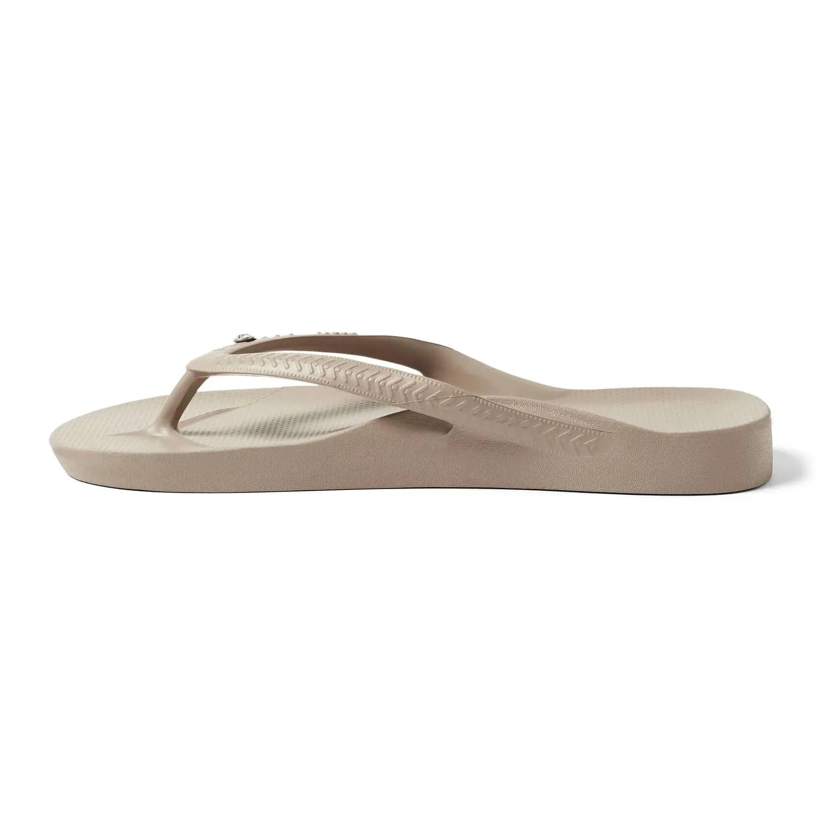 Archies Arch Support Thongs Crystal Taupe