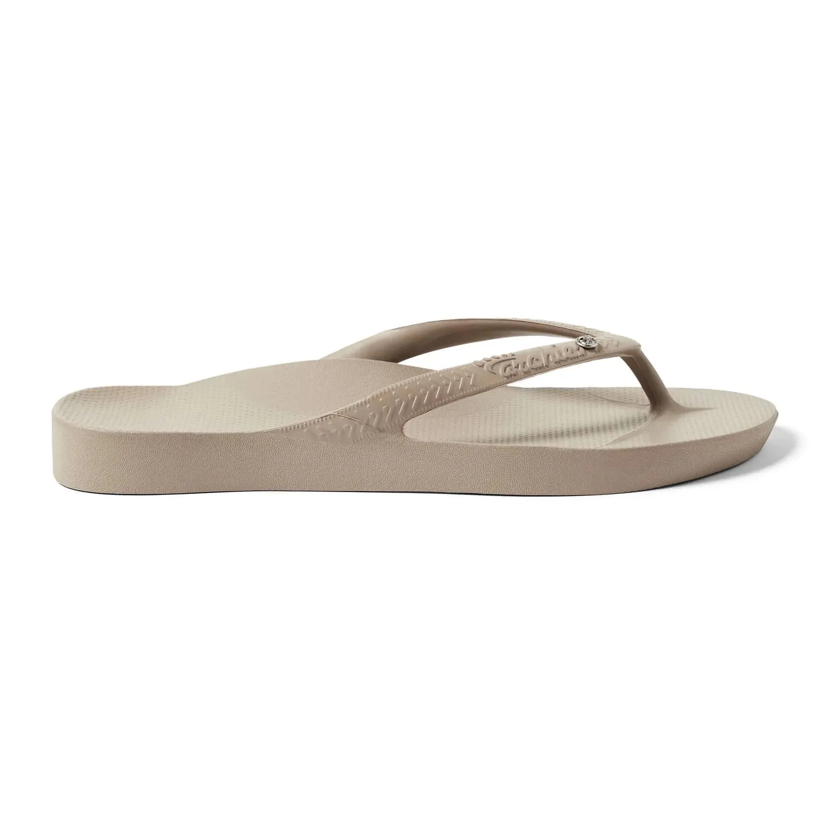 Archies Arch Support Thongs Crystal Taupe