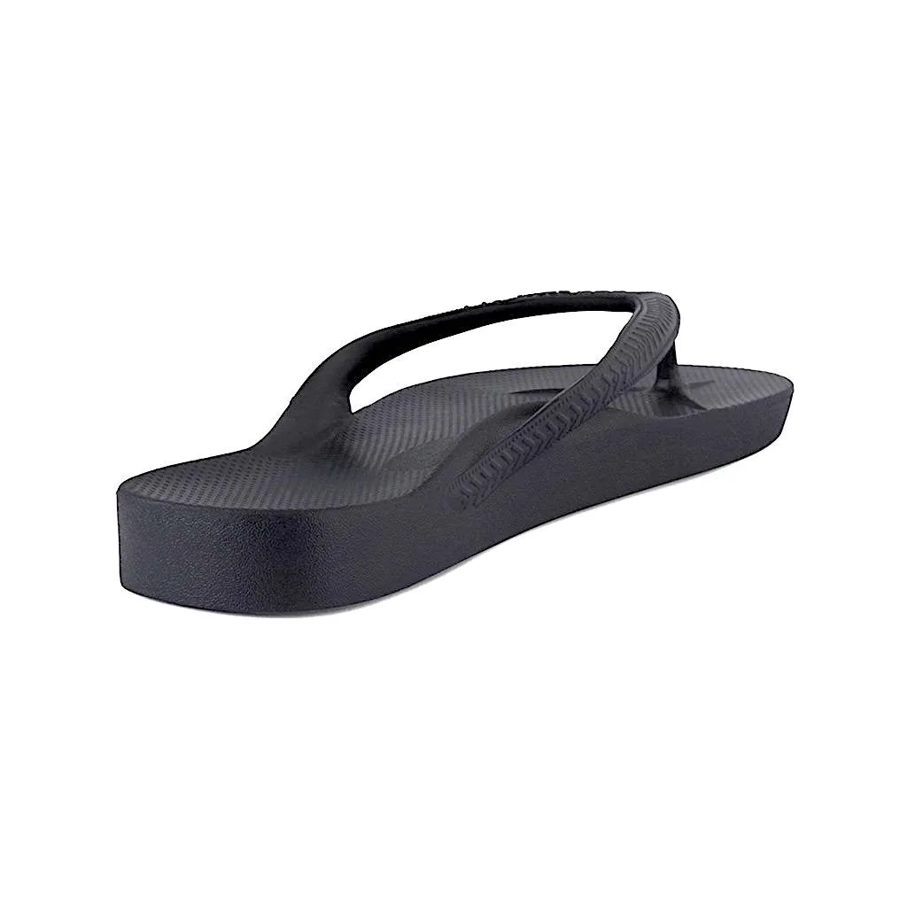 Archies Thongs Black - Standard Arch