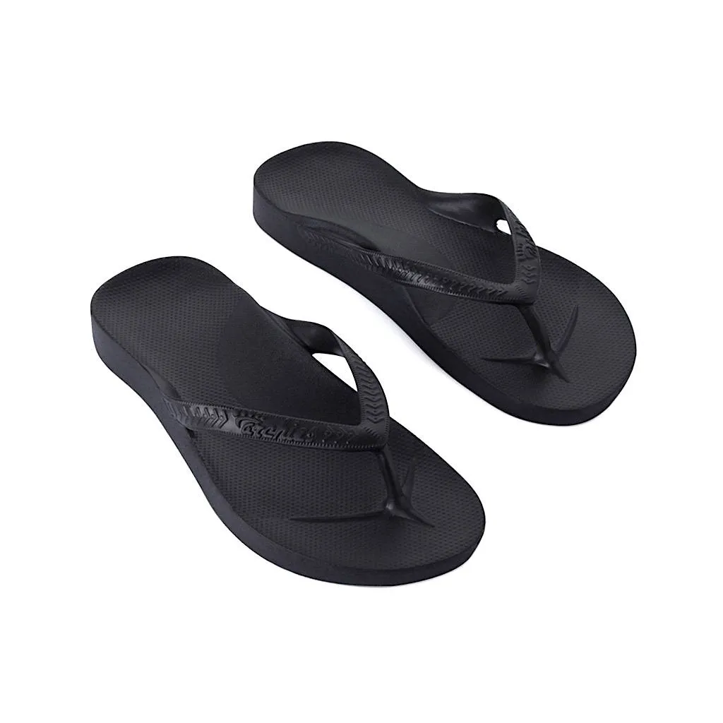 Archies Thongs Black - Standard Arch