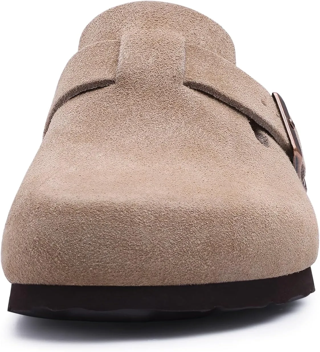 Asgard Suede Clogs Mules Potato Shoes with Comfort Cork Footbed - Wide Feet Please Half Size UP