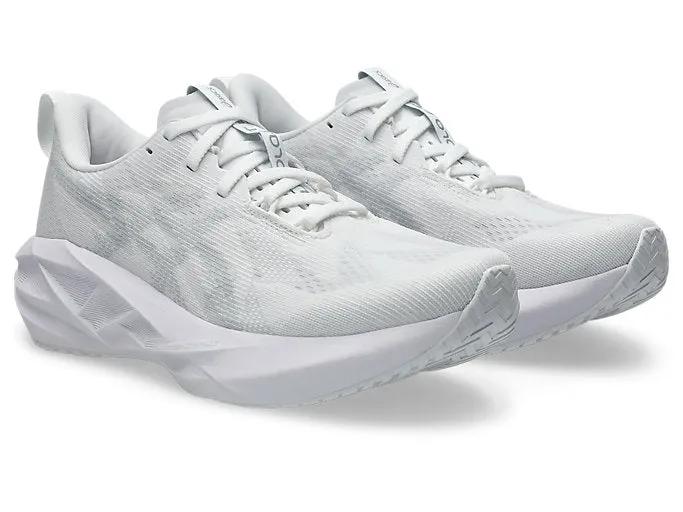 Asics Novablast 5 (B-Width) - White/Piedmont Grey (Womens)