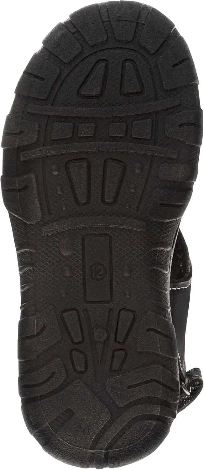 Avalanche Kids Close Toe Sandal with Strap Closure - Durable Walking Sport Sandals for Boys (sizes: 11-13 Little Kid / 1-4 Big Kid)