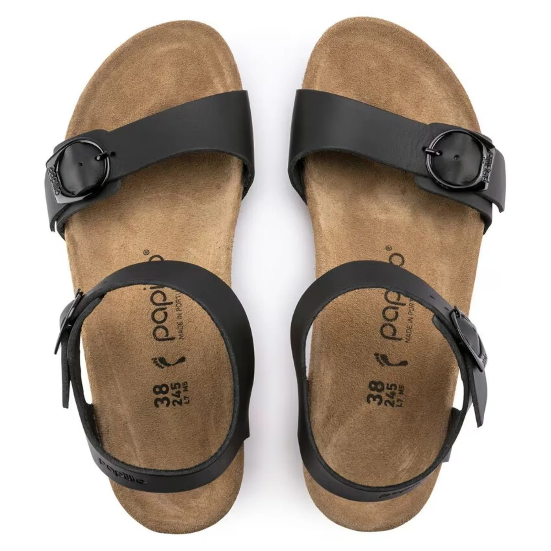 BIRKENSTOCK Papillio Soley Leather Wedge Heel Sandal
