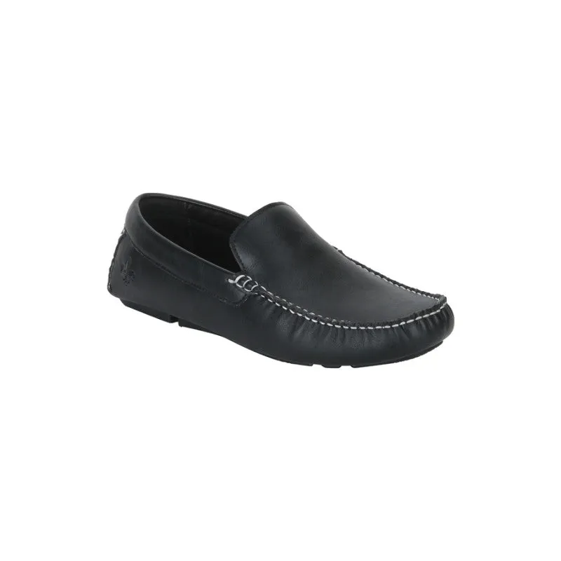 Bond Street by RedTape Men Black Loafers