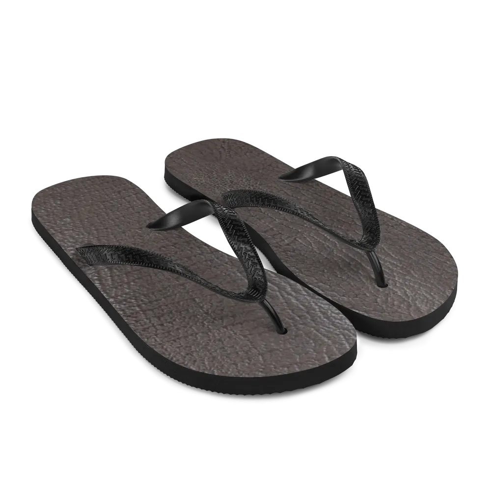 Bronze Shark Flip Flops