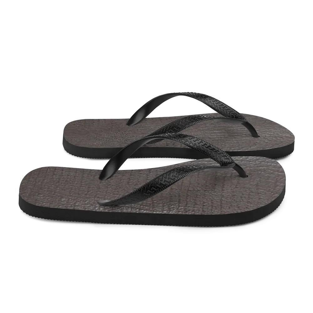 Bronze Shark Flip Flops