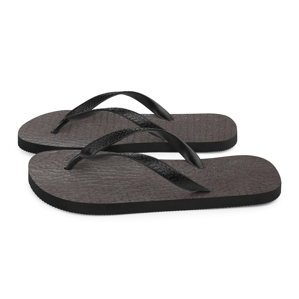 Bronze Shark Flip Flops