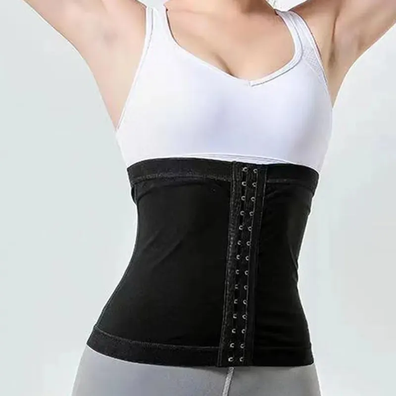 Buckle Waist Trainer Burst Sweat Corset Sauna Slimming Belt Sweat Body Burning Shaper Weight Loss Breasted Waist Training Belly