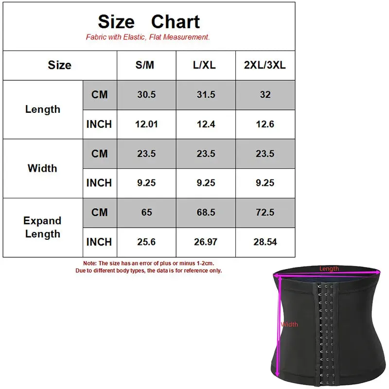 Buckle Waist Trainer Burst Sweat Corset Sauna Slimming Belt Sweat Body Burning Shaper Weight Loss Breasted Waist Training Belly