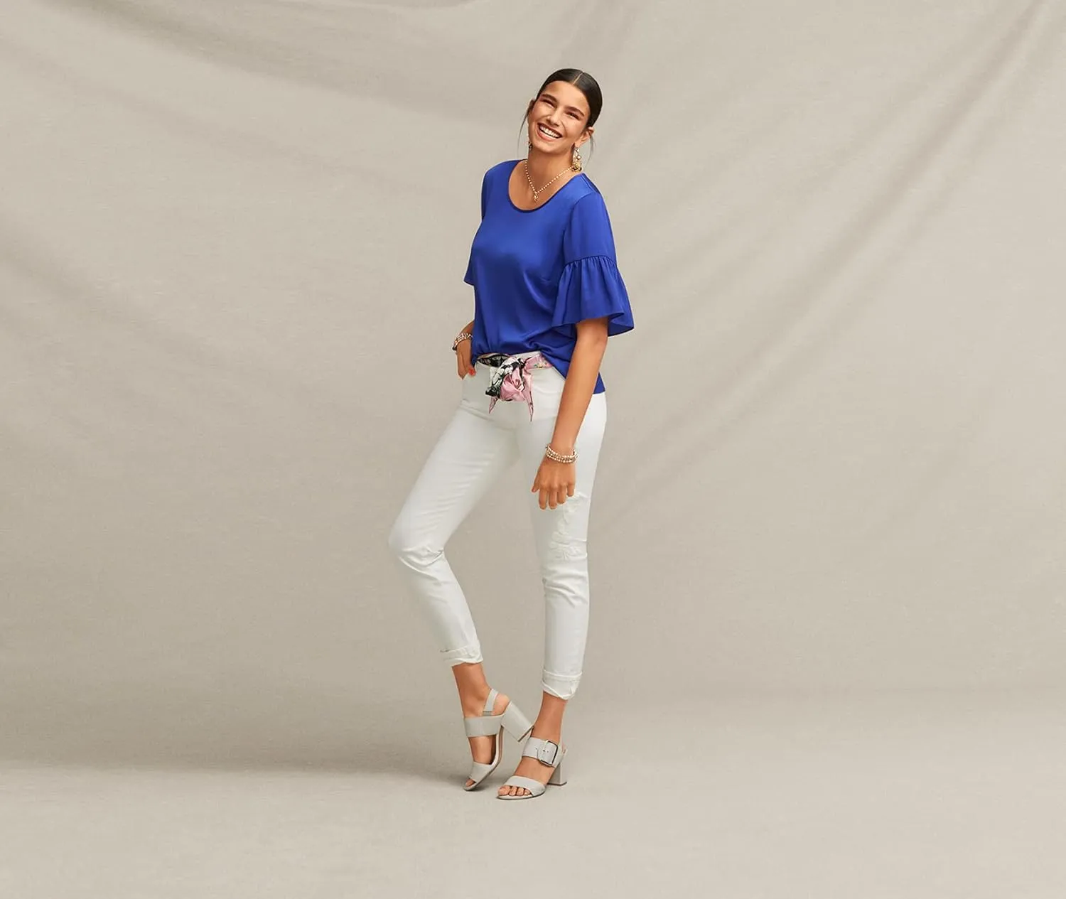 cabi ultra-saturated sapphire top