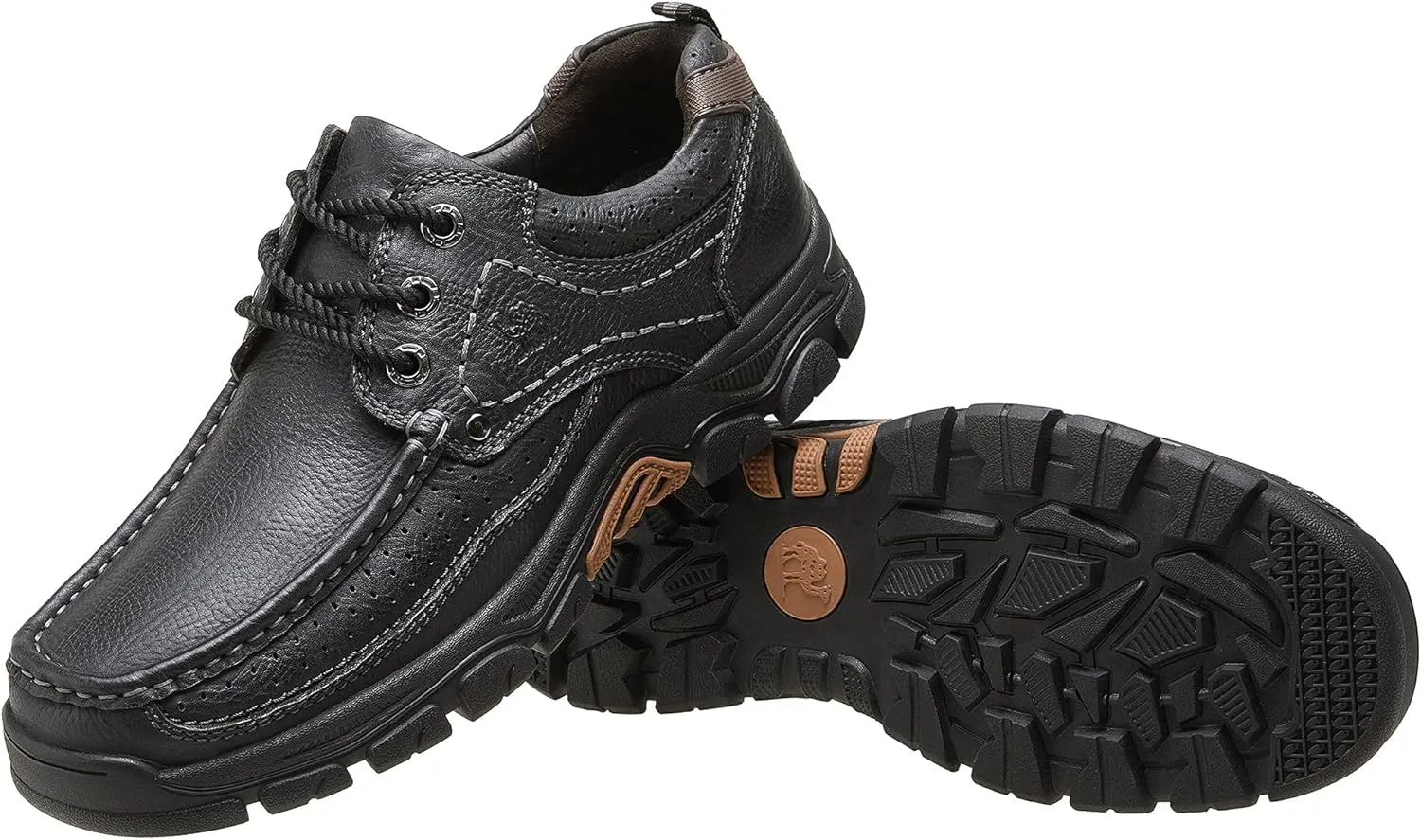 CAMEL CROWN Men Casual Shoes Loafers Comfortable Walking Shoes Oxford for Work Dress Travel-Lace up