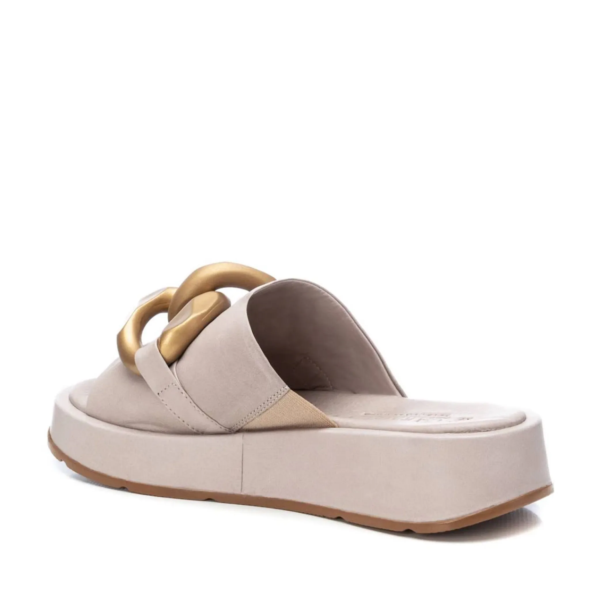 Carmela Leather Chain Mule