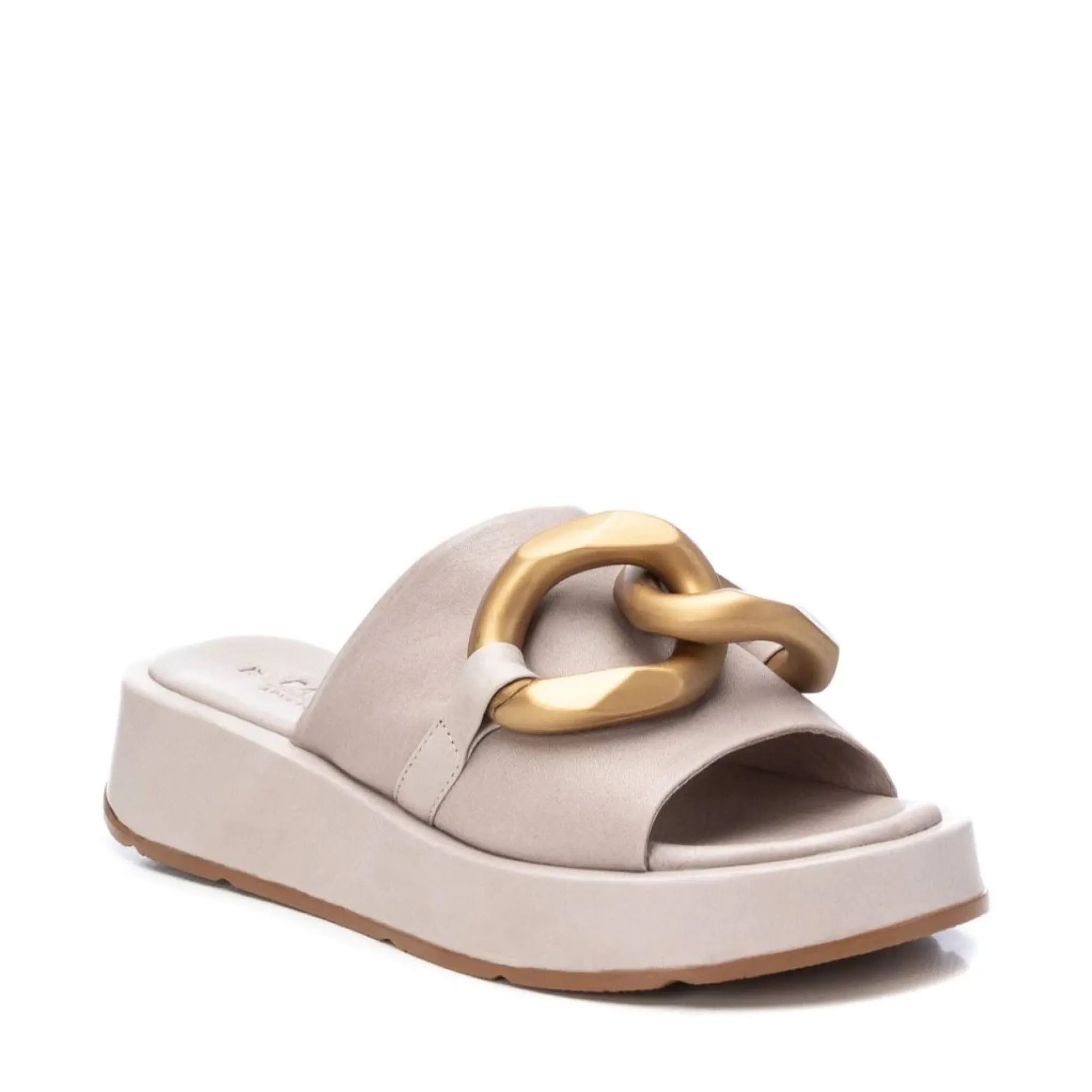 Carmela Leather Chain Mule