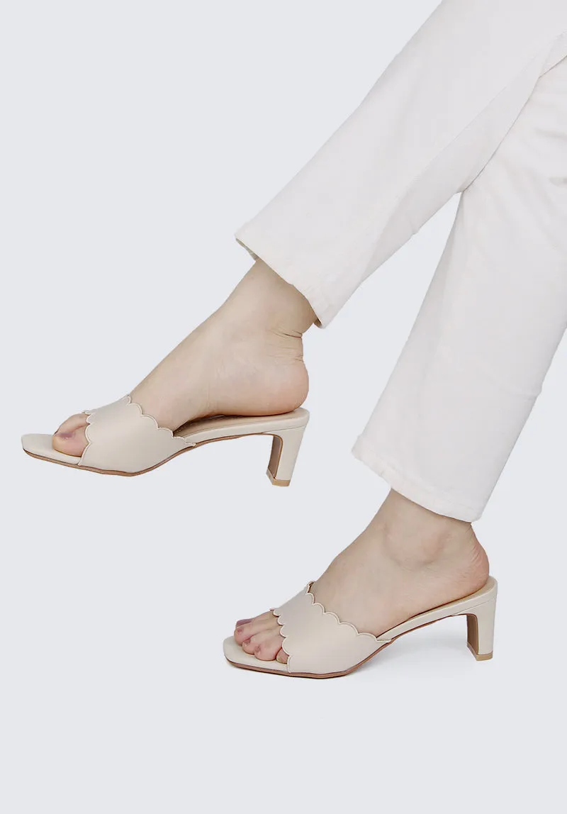 Carmen Comfy Heels In Beige