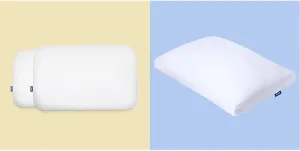 Casper Hybrid Pillow for Sleeping, Standard, White & Sleep Essential Cooling Pillow, Standard, White