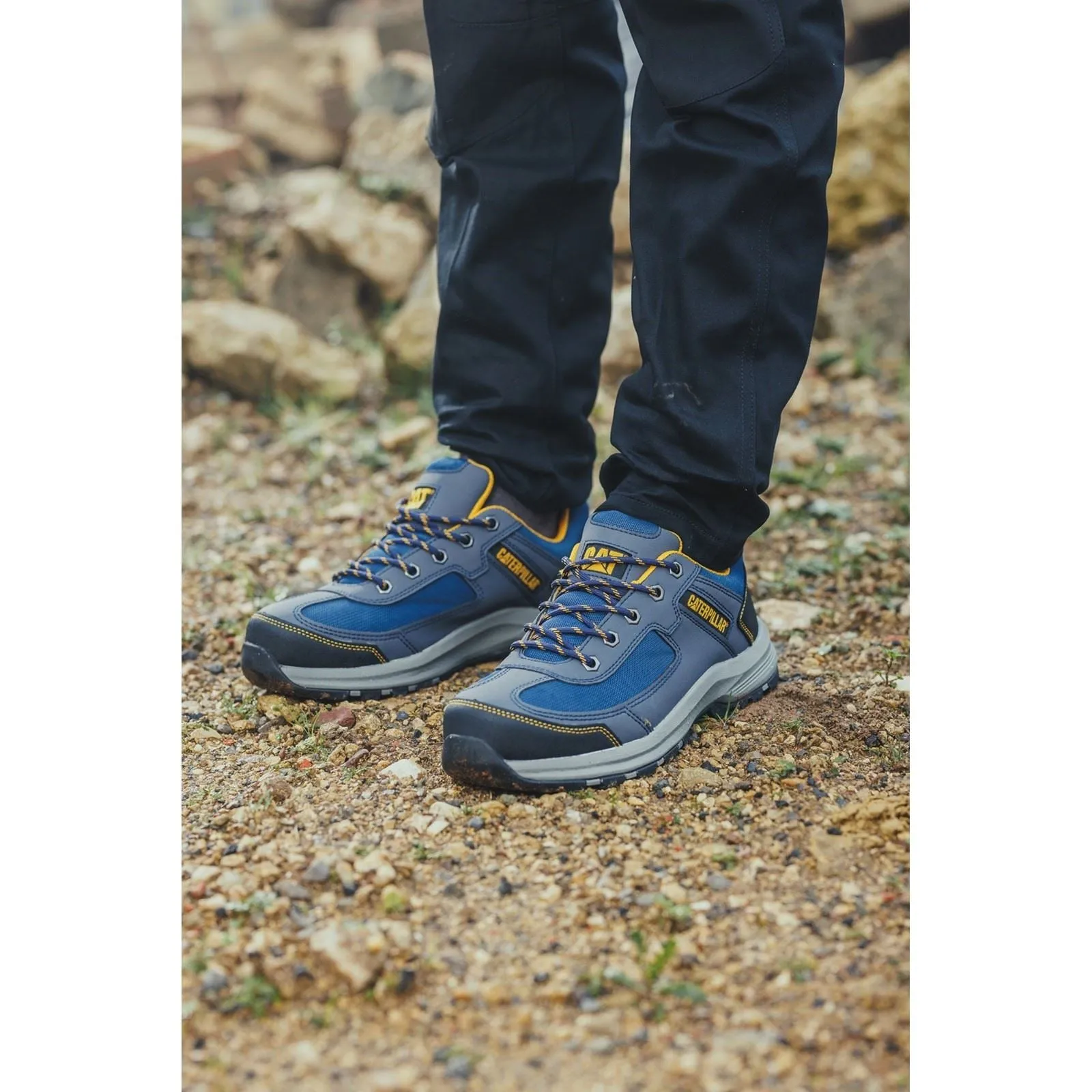Caterpillar Elmore Low Synthetic Navy Safety Trainers