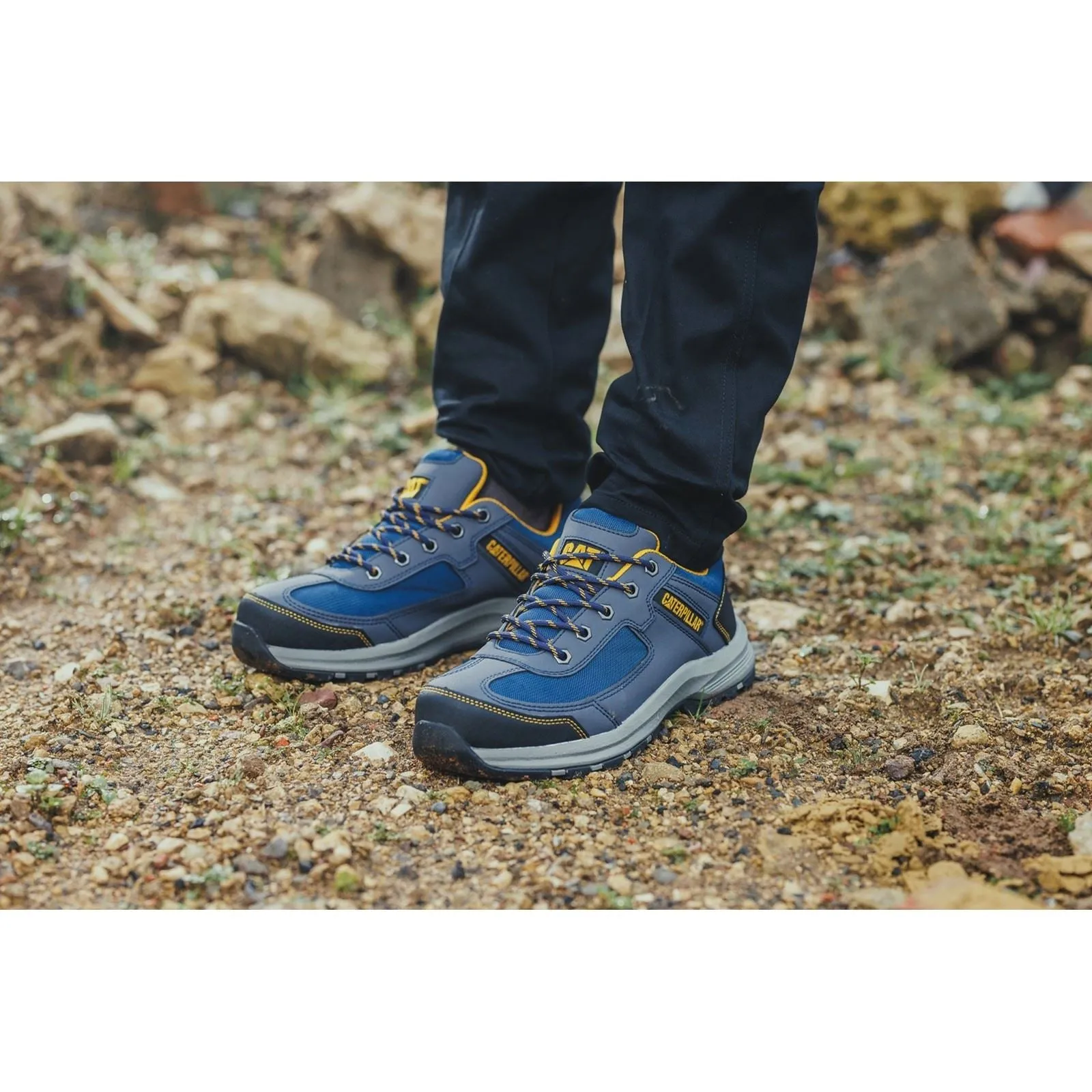 Caterpillar Elmore Low Synthetic Navy Safety Trainers
