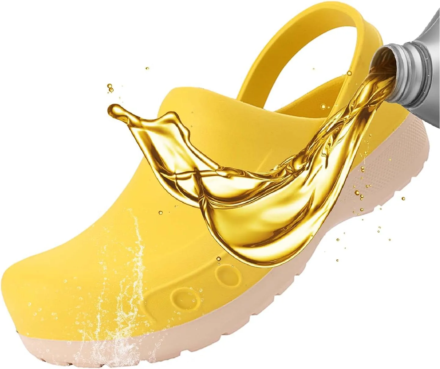 CERYTHRINA Men's Slip Resistant Work Clogs | Chef Clogs | Work Shoes