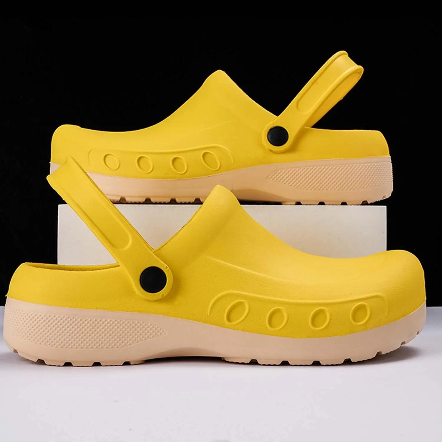 CERYTHRINA Men's Slip Resistant Work Clogs | Chef Clogs | Work Shoes