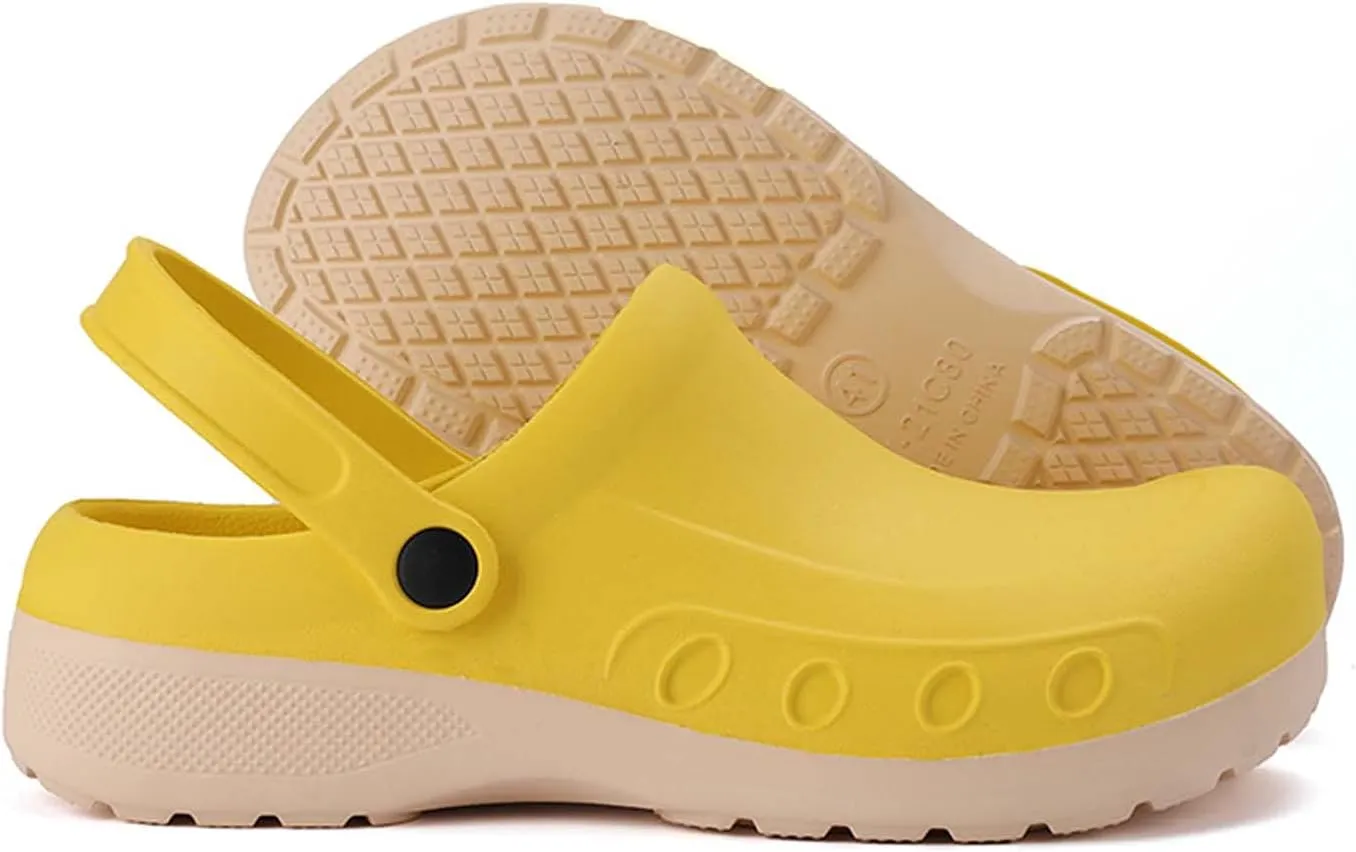 CERYTHRINA Men's Slip Resistant Work Clogs | Chef Clogs | Work Shoes