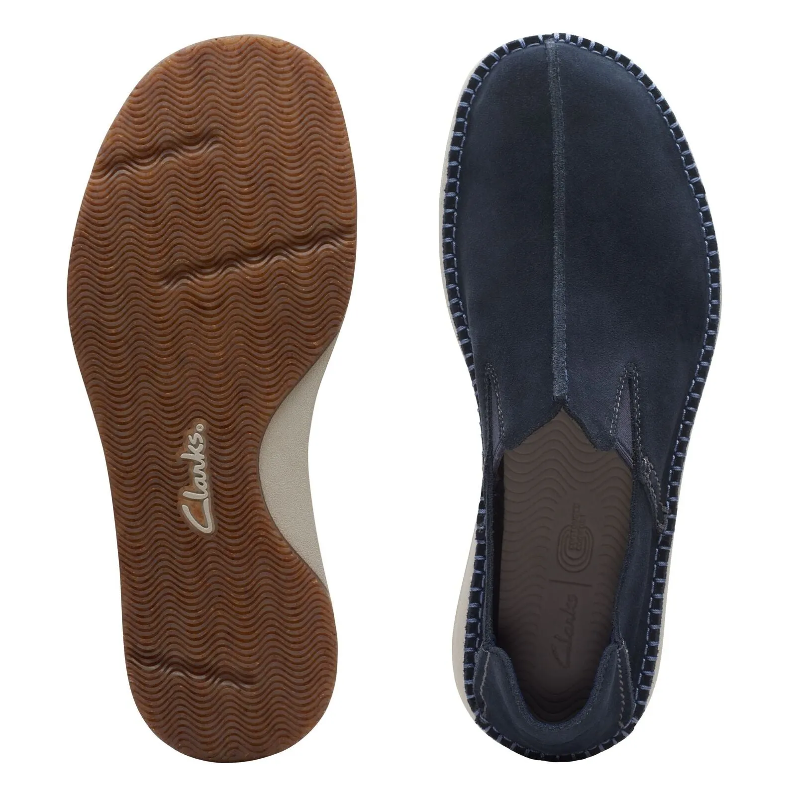 Clarks Men's Gorsky Step Dark Sand | Navy | Olive Suede