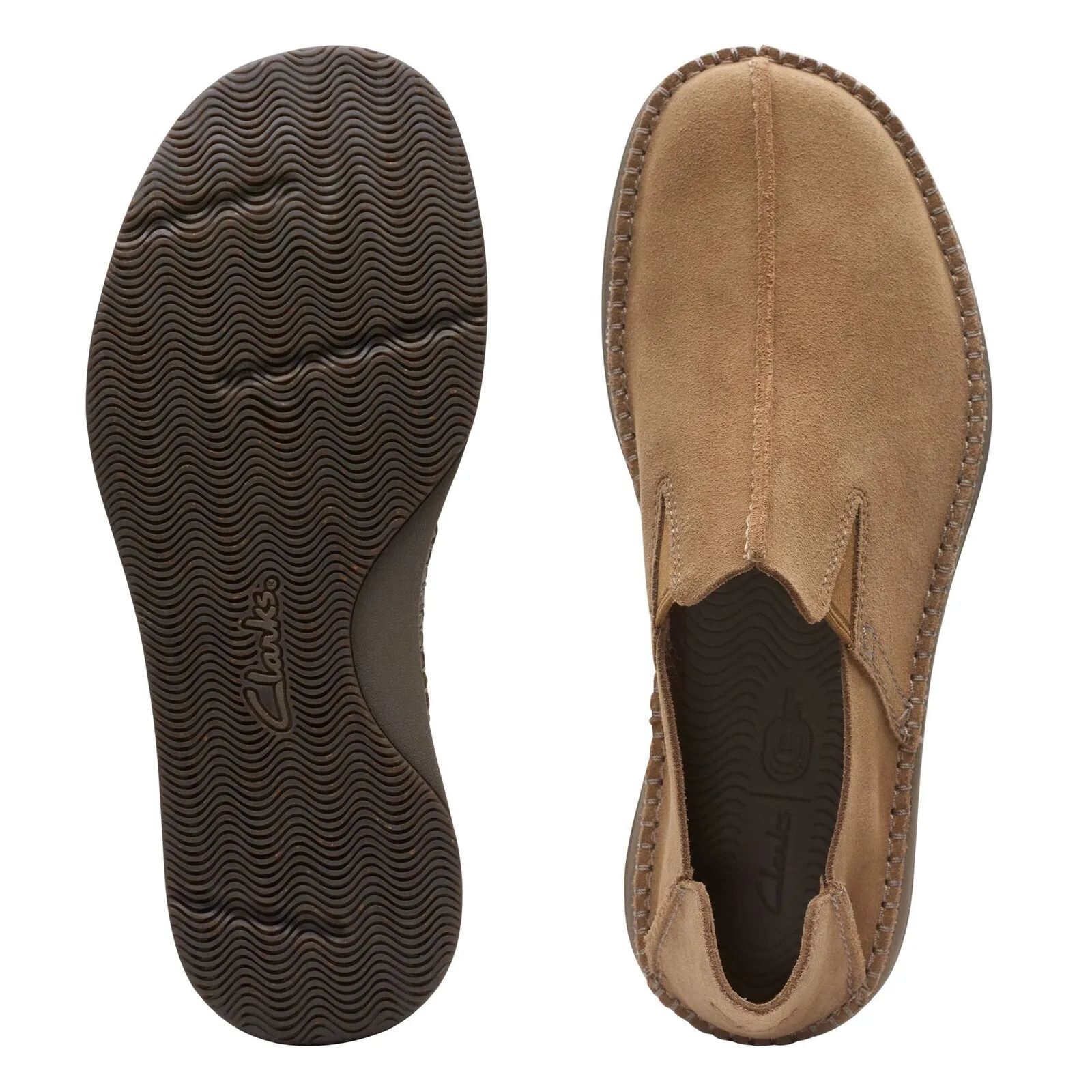 Clarks Men's Gorsky Step Dark Sand | Navy | Olive Suede