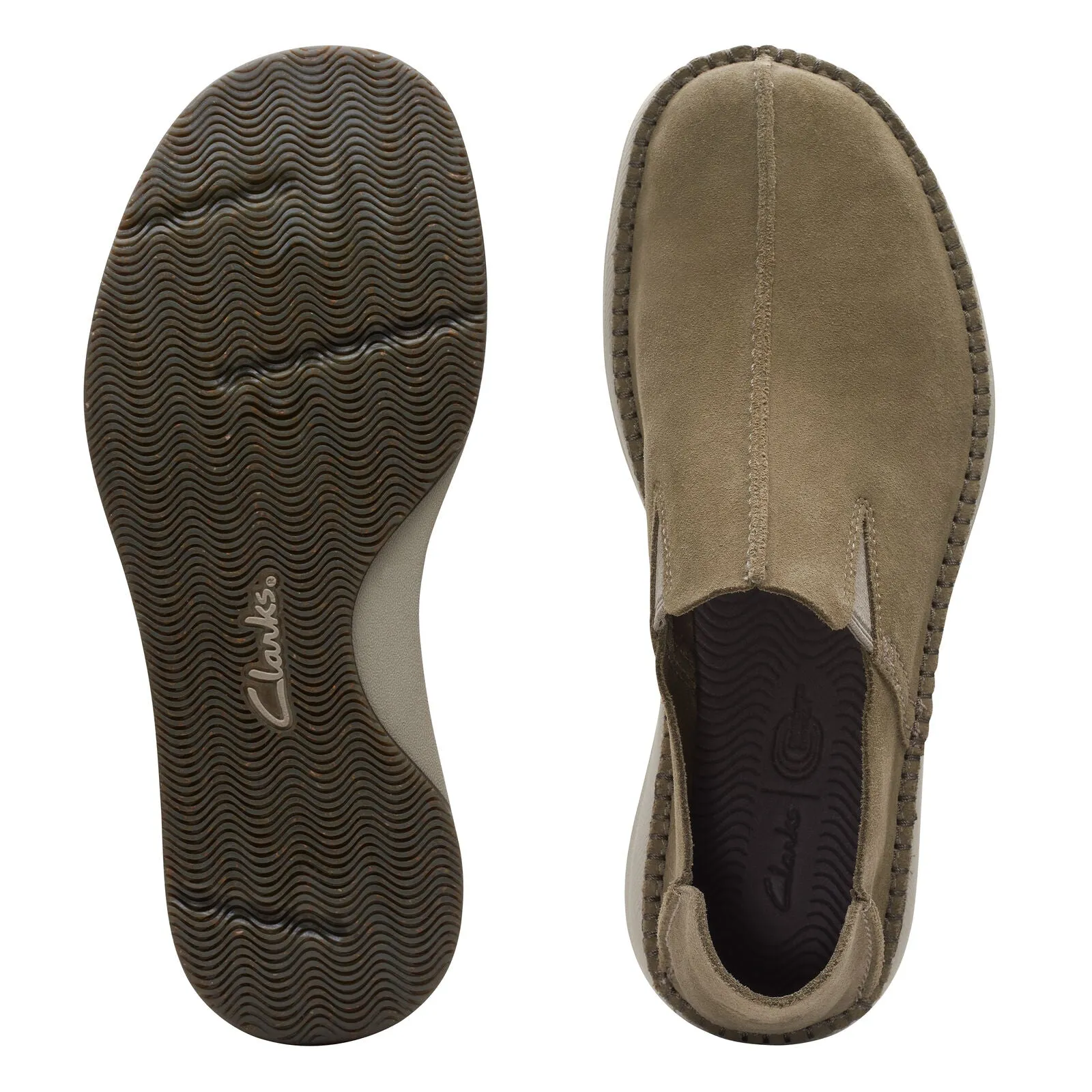 Clarks Men's Gorsky Step Dark Sand | Navy | Olive Suede