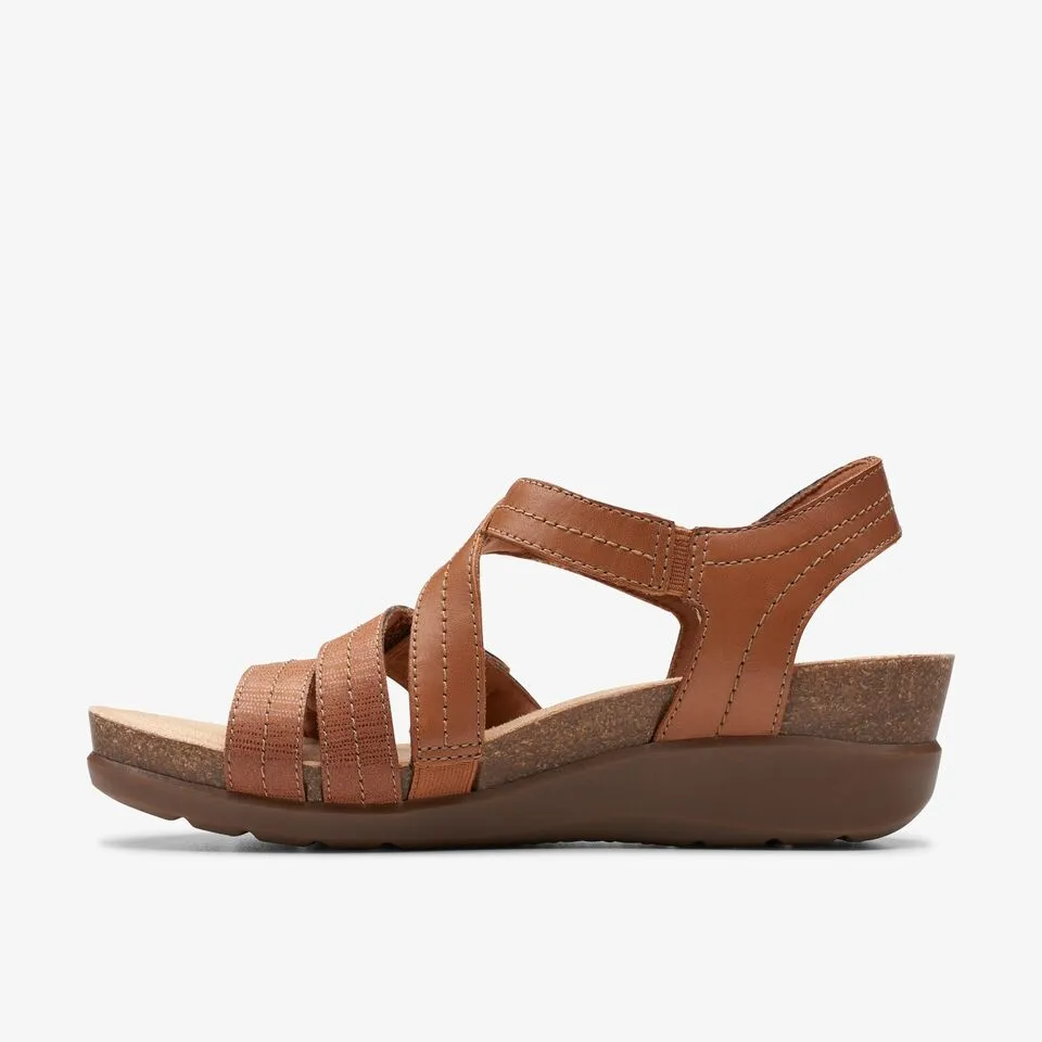 Clarks Women's Calenne Clara Tan Combi 26177036