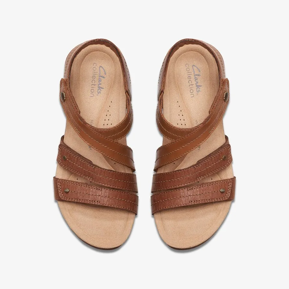Clarks Women's Calenne Clara Tan Combi 26177036
