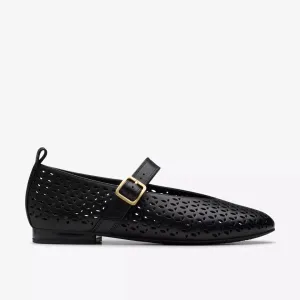 Clarks Women's Fawna Jane Black Leather 26181229