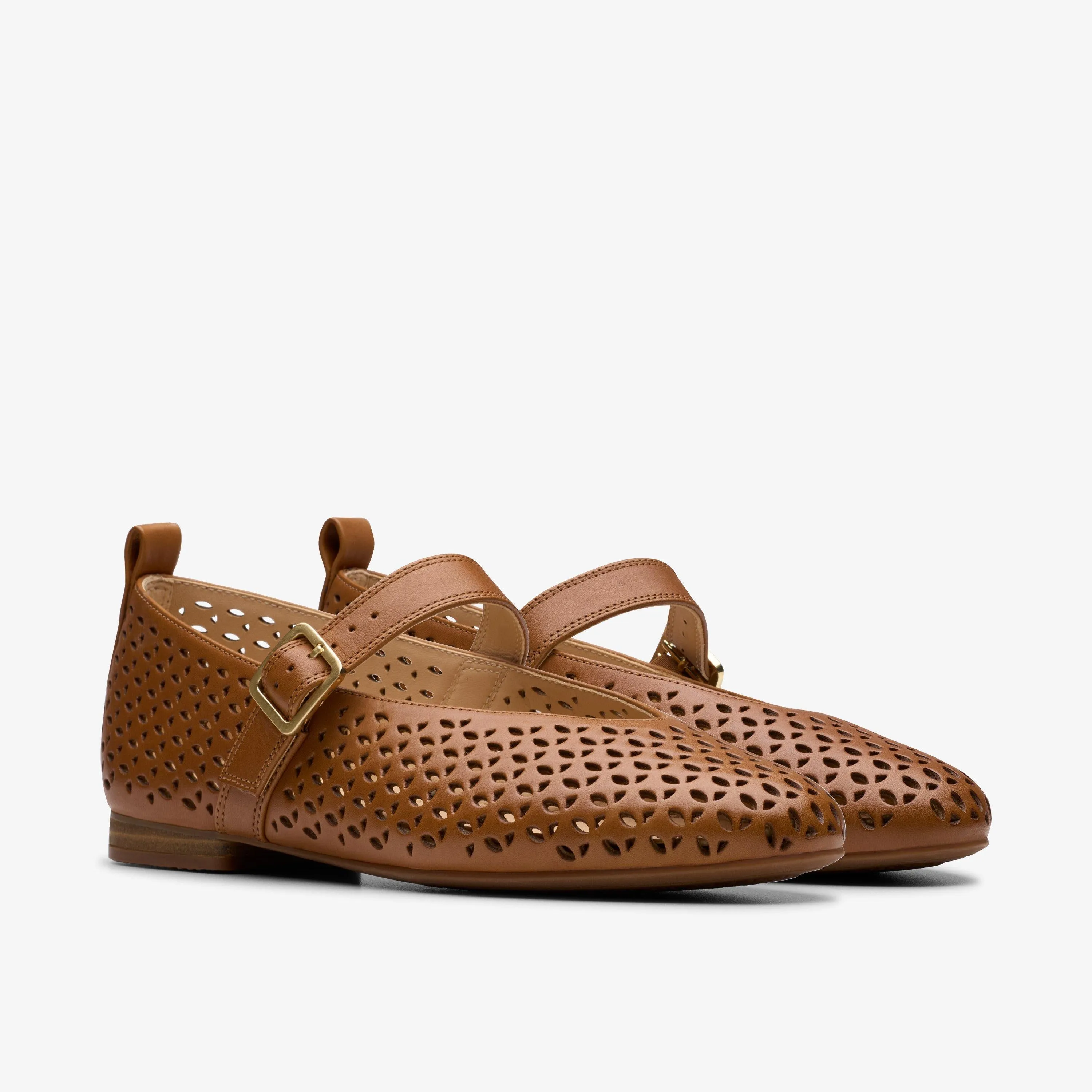 Clarks Women's Fawna Jane Tan Leather 26181228
