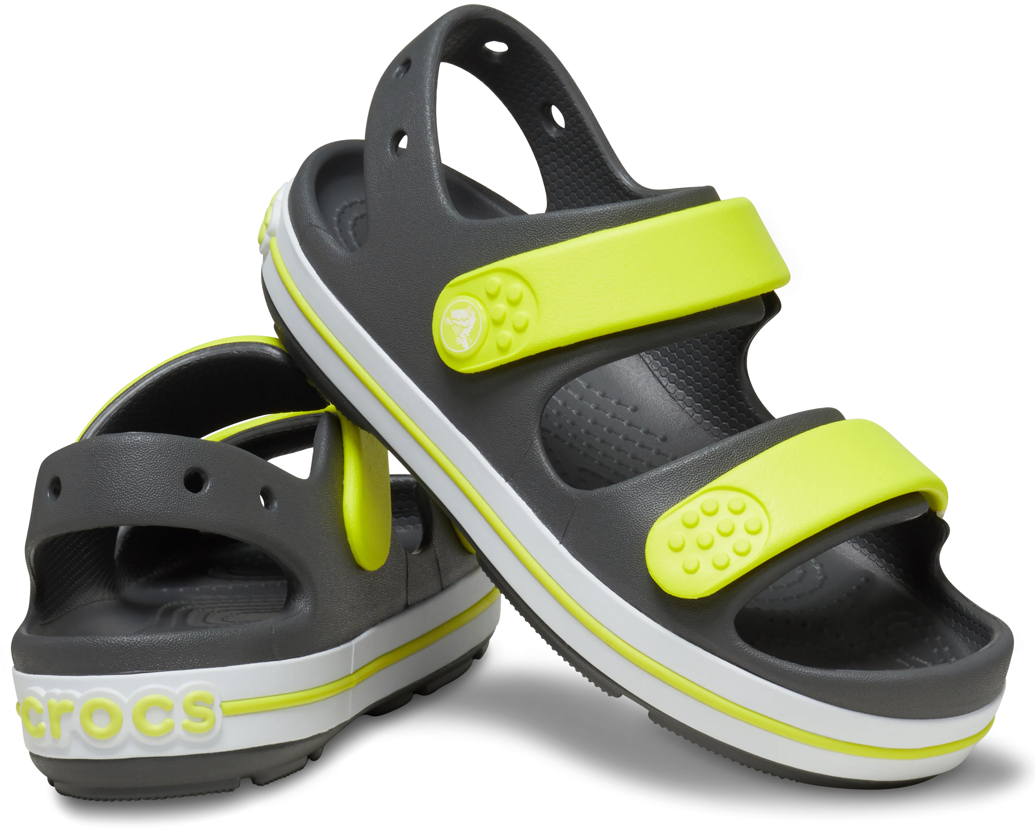 Crocs Crocband Cruiser Sandals - Toddler (Slate Grey) (SIZES C4-C10)