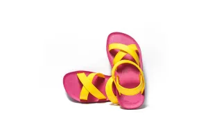 Cross Plus Pink Sole Yellow Strap