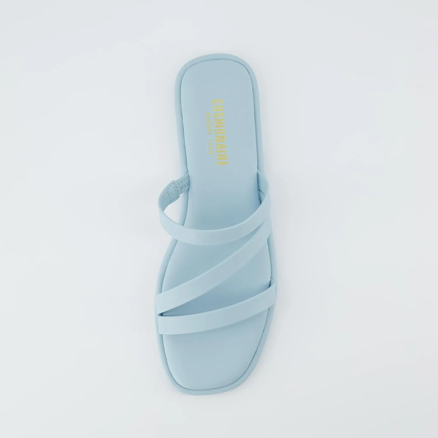 CUSHIONAIRE Women's Treat slide sandal  Memory Foam, Wide Widths Available