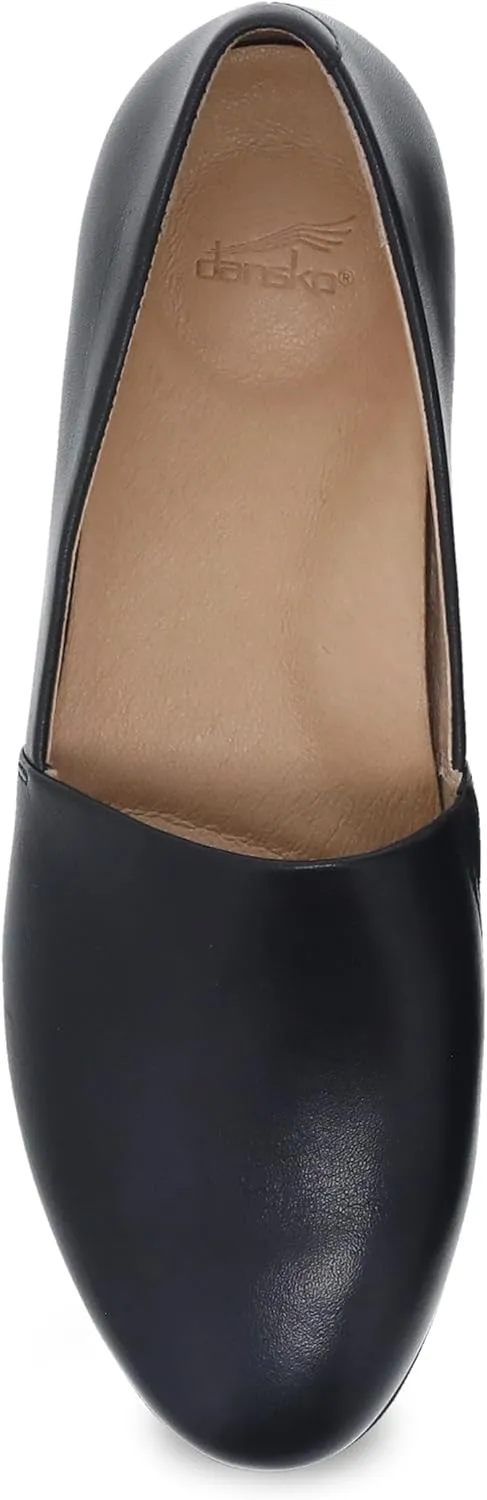 Dansko Larisa Slip-On Flats for Women - Comfotable Flat Shoes with Arch Support - Versatile Casual to Dressy Footwear - Lightweight Rubber Outsole