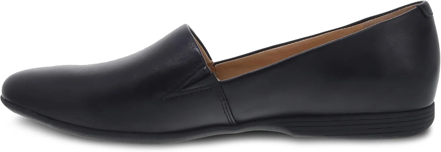 Dansko Larisa Slip-On Flats for Women - Comfotable Flat Shoes with Arch Support - Versatile Casual to Dressy Footwear - Lightweight Rubber Outsole
