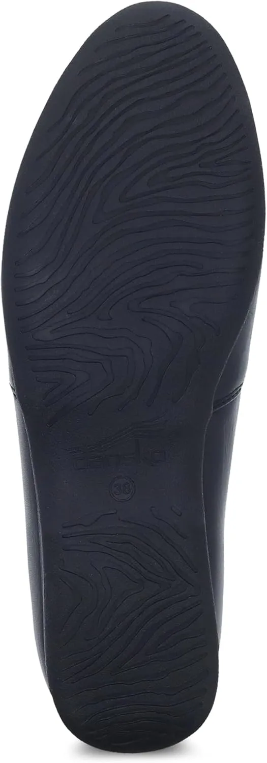 Dansko Larisa Slip-On Flats for Women - Comfotable Flat Shoes with Arch Support - Versatile Casual to Dressy Footwear - Lightweight Rubber Outsole