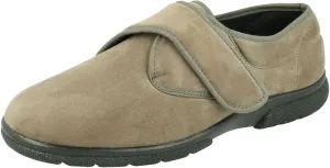 DB Shoes Men's 2V Fit Touch Strap Traditional Shoes in Taupe, Sizes 6 to 12