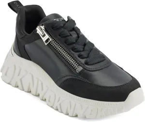 DKNY Women's Lakelyn Platform Sneaker with Side Zipper