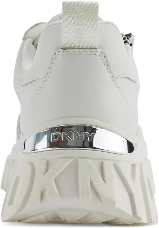 DKNY Women's Lakelyn Platform Sneaker with Side Zipper