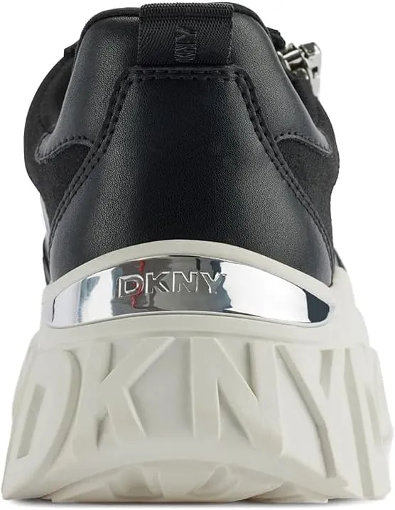 DKNY Women's Lakelyn Platform Sneaker with Side Zipper
