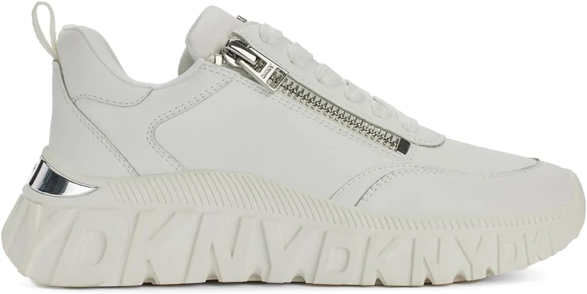 DKNY Women's Lakelyn Platform Sneaker with Side Zipper