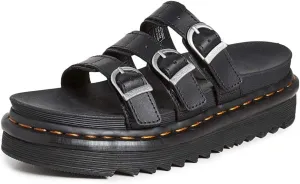 Dr. Martens Women's Blaire Slide Sandal, Black Hydro, 10