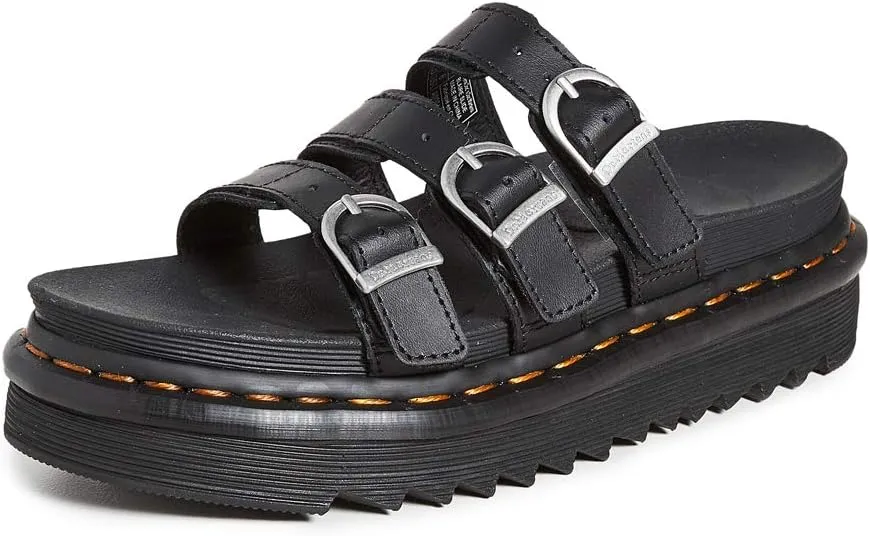Dr. Martens Women's Blaire Slide Sandal, Black Hydro, 10